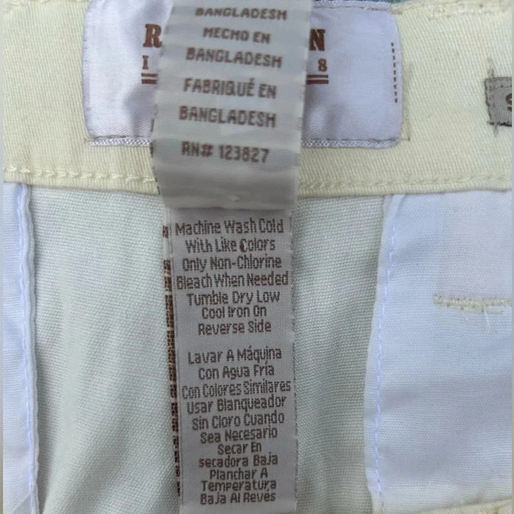 Raw Yarn Industries Men’s Stretch Twill Light Yellow Shorts 
Ice Cream Cones - Picture 6 of 7